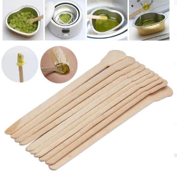 Hair Removal Stick, Wooden Tool for Waxing