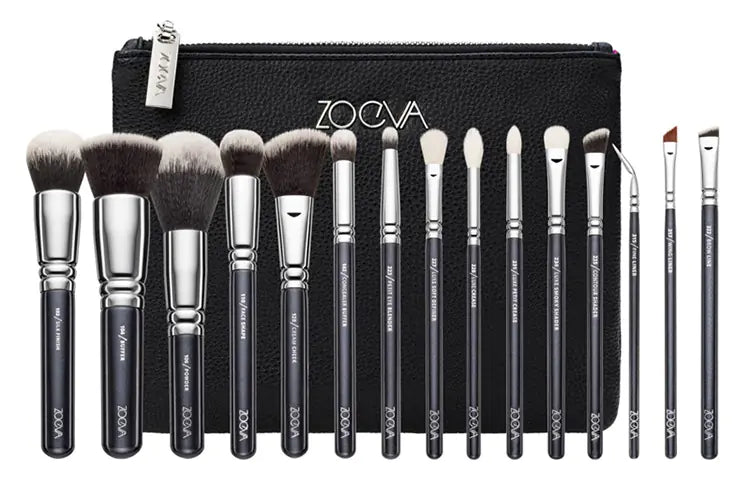 15-Piece Pink Rose Gold Makeup Brush Set