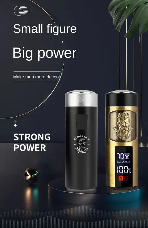 LARGNER Mini Electric Shaver - Rechargeable Travel Size