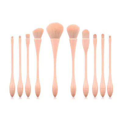 High-End Pink Makeup Brush Set and Tools