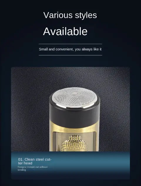 LARGNER Mini Electric Shaver - Rechargeable Travel Size