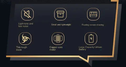 LARGNER Mini Electric Shaver - Rechargeable Travel Size