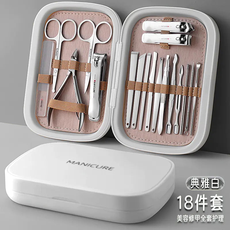 Luxury Stainless Steel Nail Clipper Set with Pliers